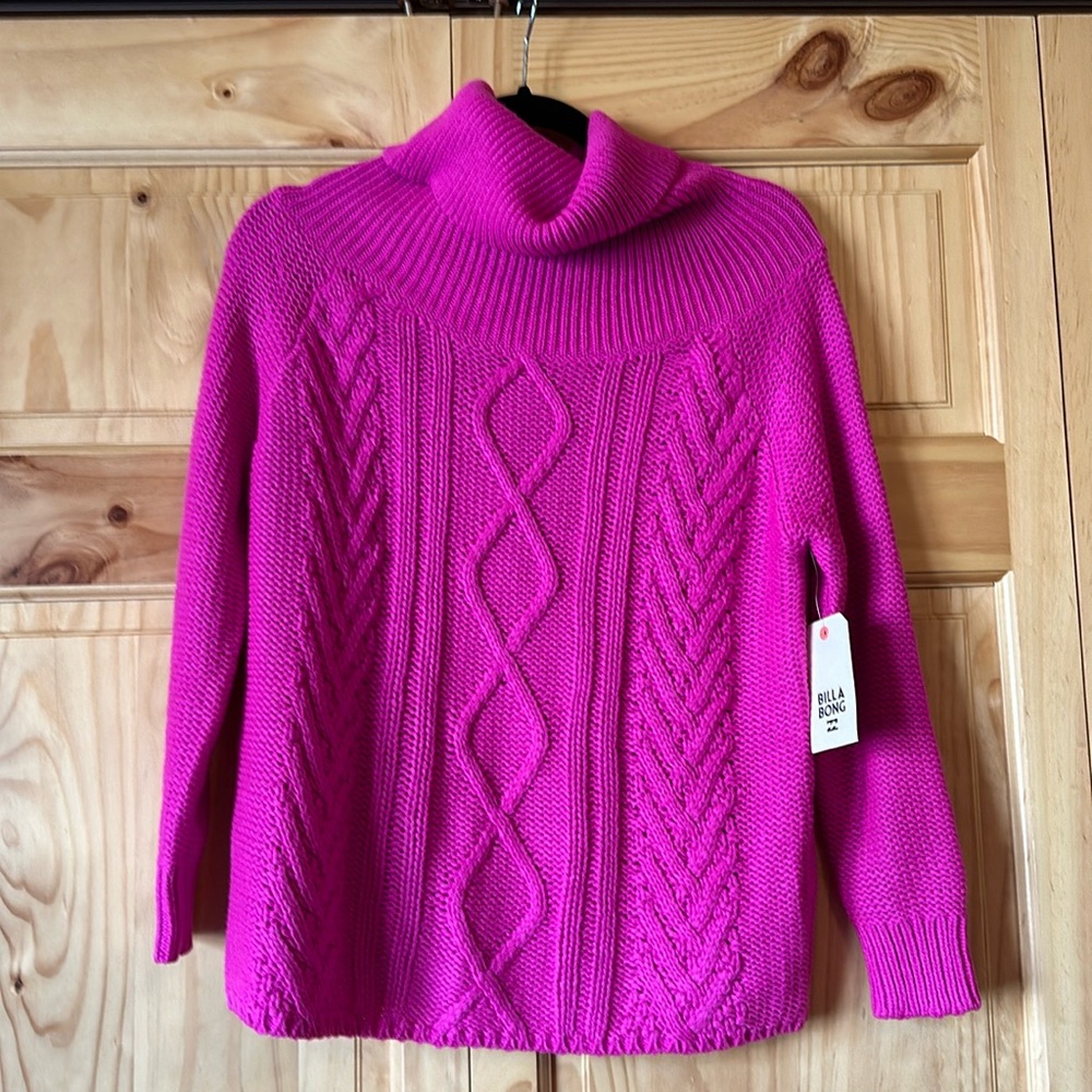 Pink turtle neck